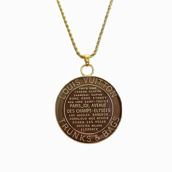 Authentic Louis Vuitton Brown Trunks & Bags Necklace - Picture 1 of 3